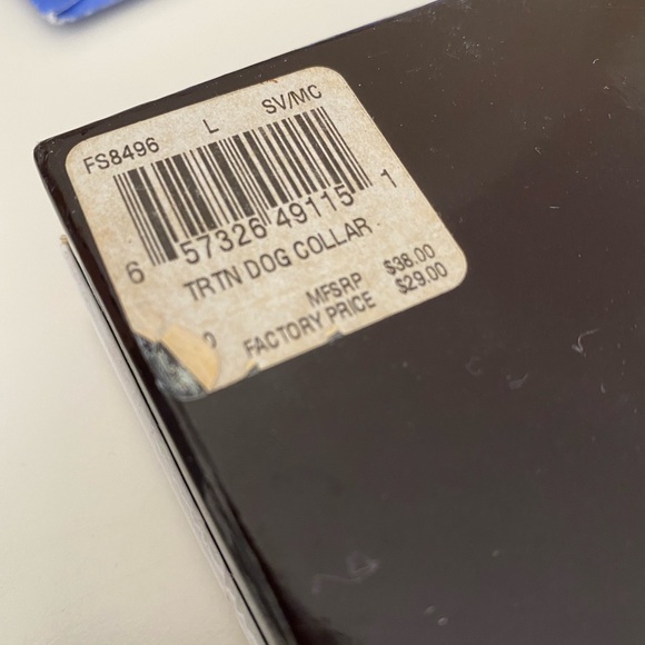 Tartan and leather dog collar - Picture 6 of 9